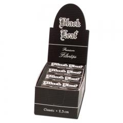 Black Leaf Filtertips breit - 20Hefte 25x50mm